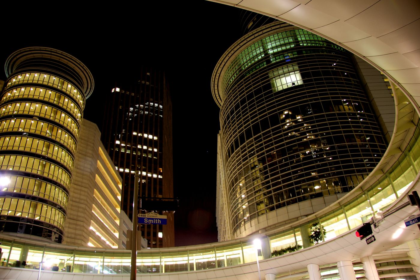 Former Enron office towers in downtown Houston, used as the setting for the Andersen reversal